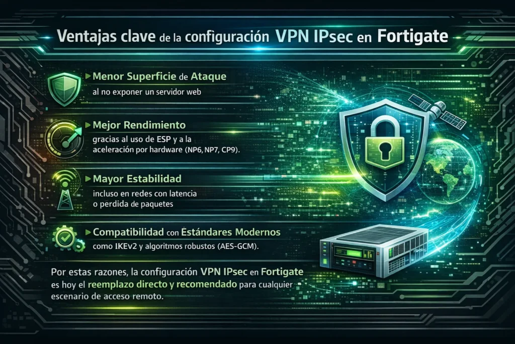 ventajas configuracion vpn ipsec en fortigate